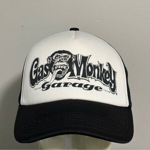 Gas Monkey Garage Hat Cap Snapback Black & White